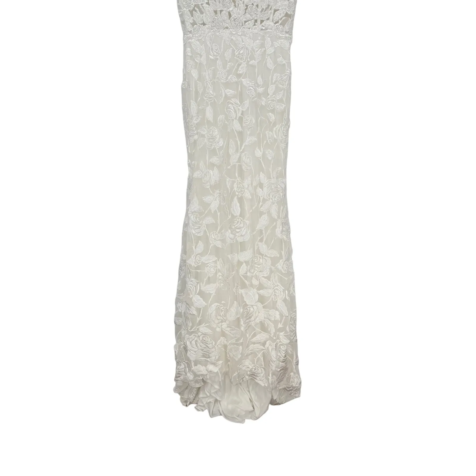 Lulus White Floral Lace V - Image 7