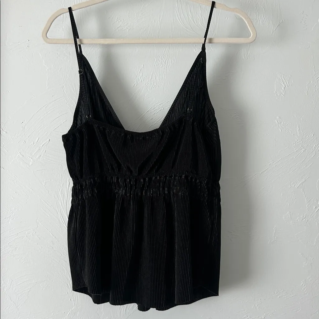Abercrombie & Fitch Black Textured Ribbed Camisole Top - Image 4