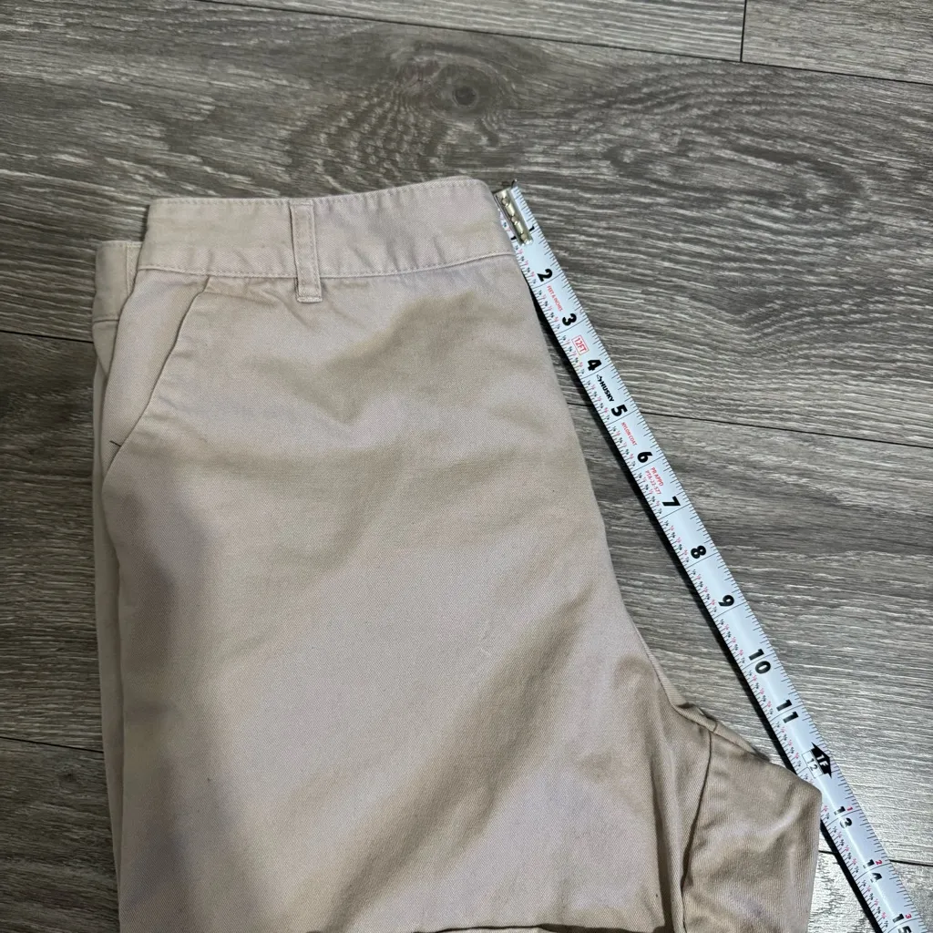 Forever 21 Women Beige Zippered Trousers Cotton Pocketed Shorts Size M‎ - Image 11
