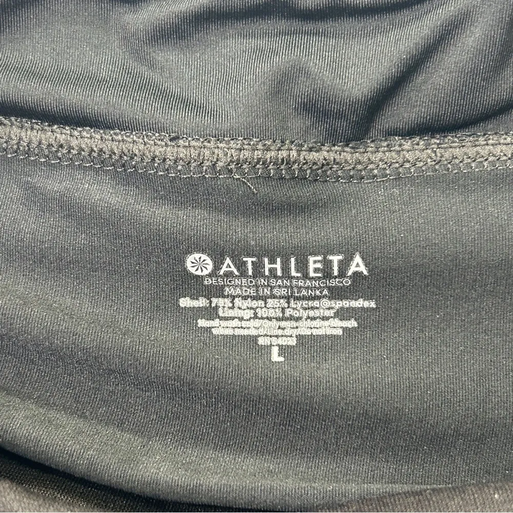 Athleta Black Athletic Tennis Skirt size Large - Image 4