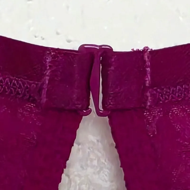 Cacique Lane Bryant Simply Wire Free Plunge Bra Magenta Size 40DD - Image 9