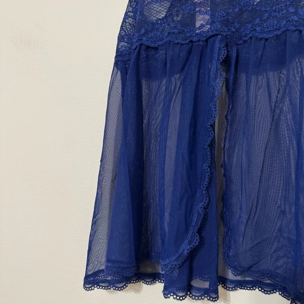 Victoria’s Secret Chiffon and Lace Babydoll Teddy - Image 2