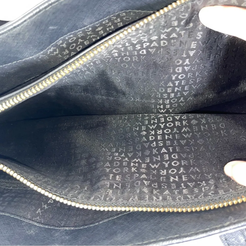 Kate Spade Laurel Way Jaymes Black Saffiano Leather Tote - Image 13