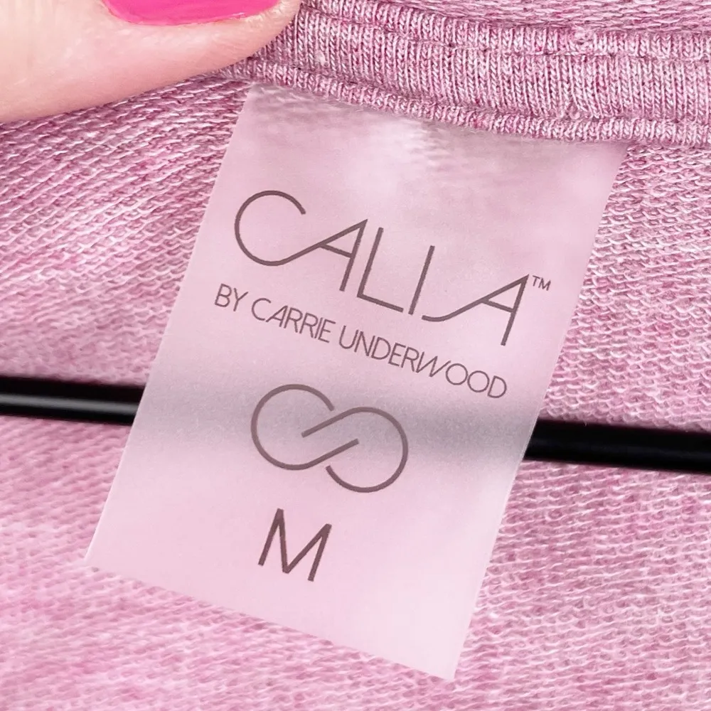 Calia by Carrie Underwood Effortless Wrap Cardigan Hoodie Mesa Rose Pink Medium - Image 8