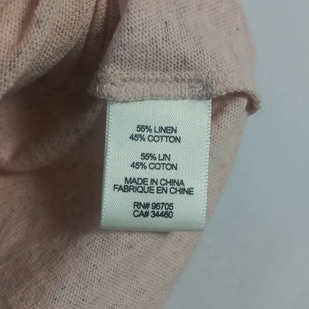 La Vie by Rebecca Taylor Pale Pink Polka Dot Ruffle Cap Sleeve Size M - Image 6