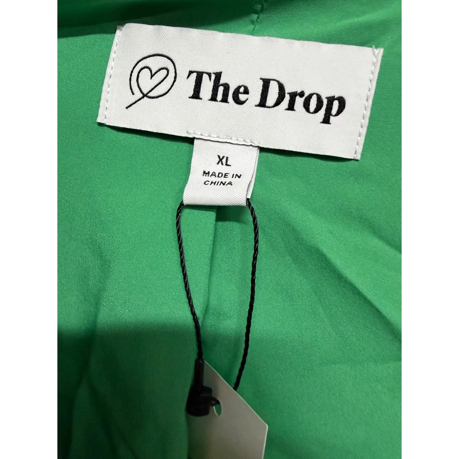 The Drop Womens Blake Long Blazer Button Lined Jacket Top Jade Size XL NWT Green - Image 5