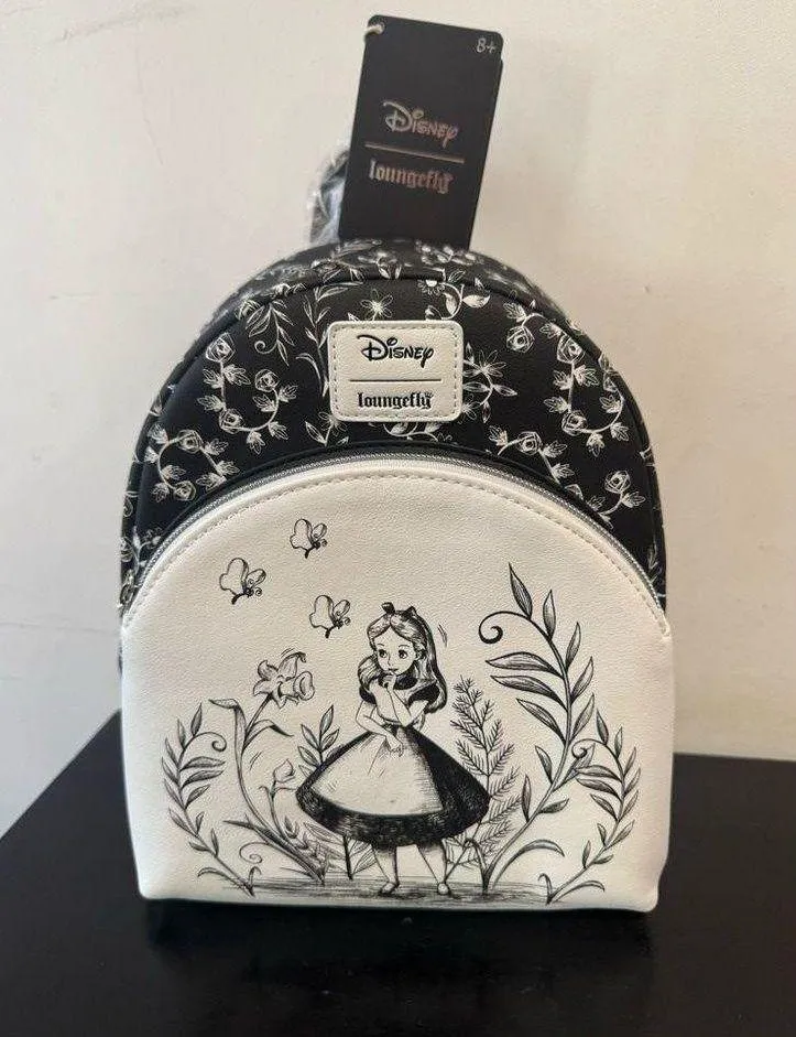 Loungefly Disney Alice In Wonderland Floral Mini Backpack - Image 2