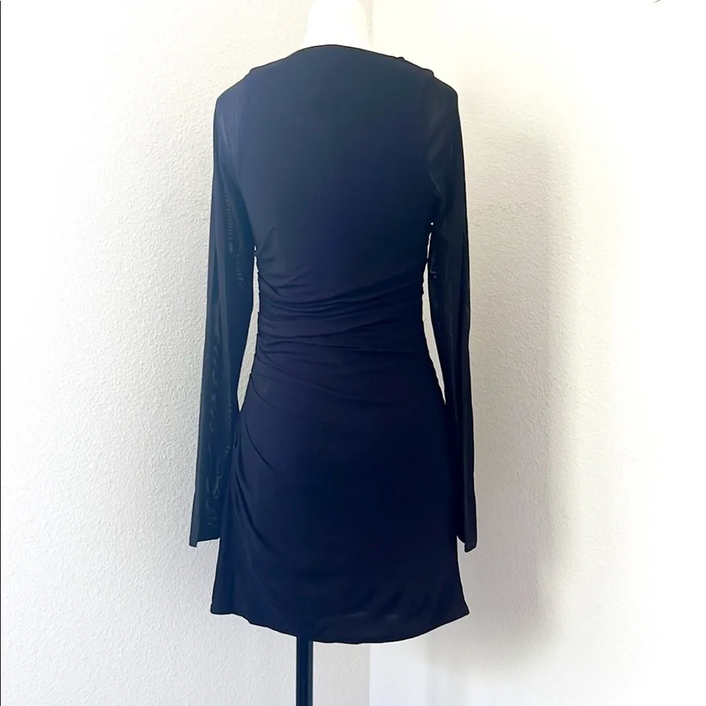NWT NBD Black Mini Long Sleeve Dress - Image 3