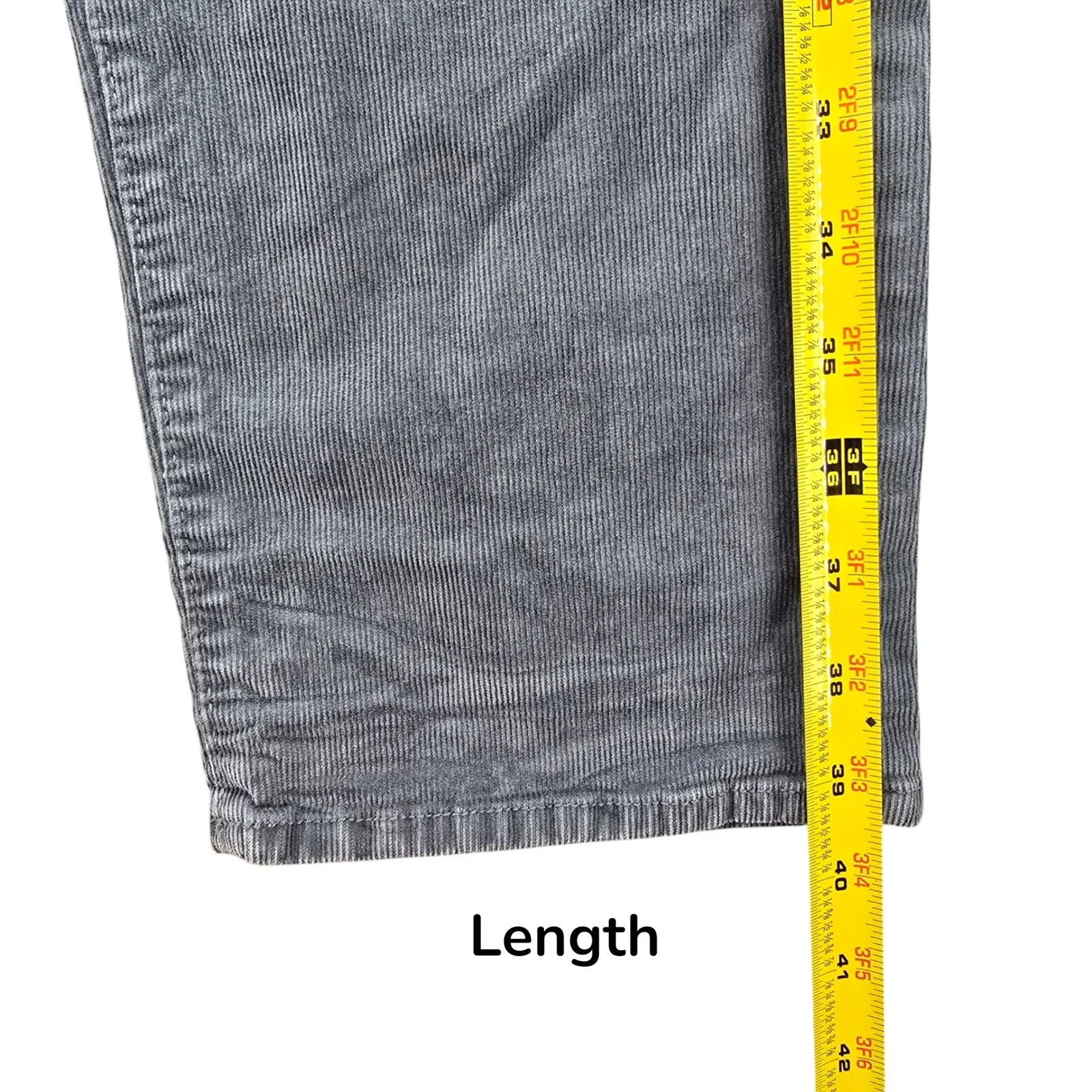 Blue Ribbed 90s Corduroy Y2K Vintage Boyfriend Slim Cotton Eddie Bauer Pants 12 - Image 11