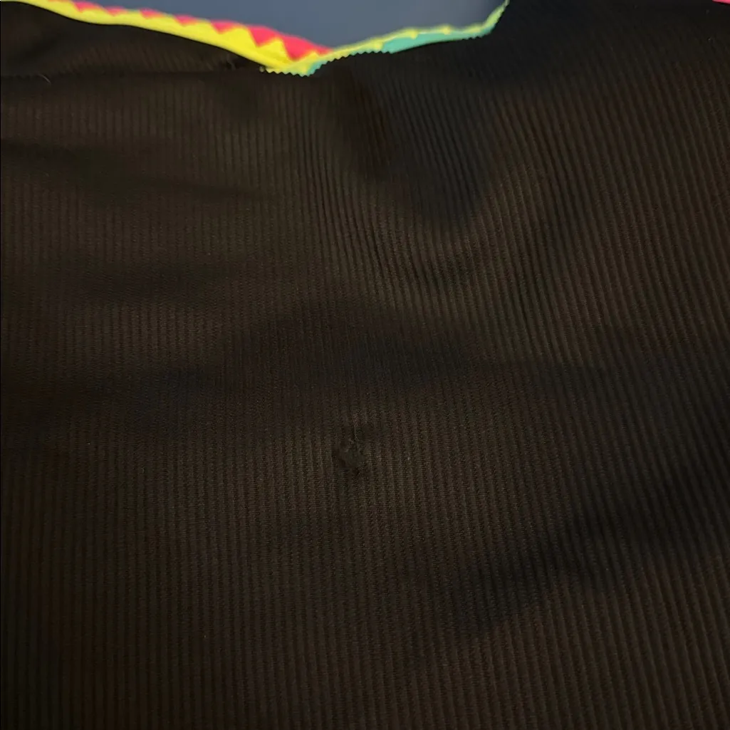 Popvil One Piece Swimsuit Tummy Control Adj Strap Black Neon Color Block XL - Image 10