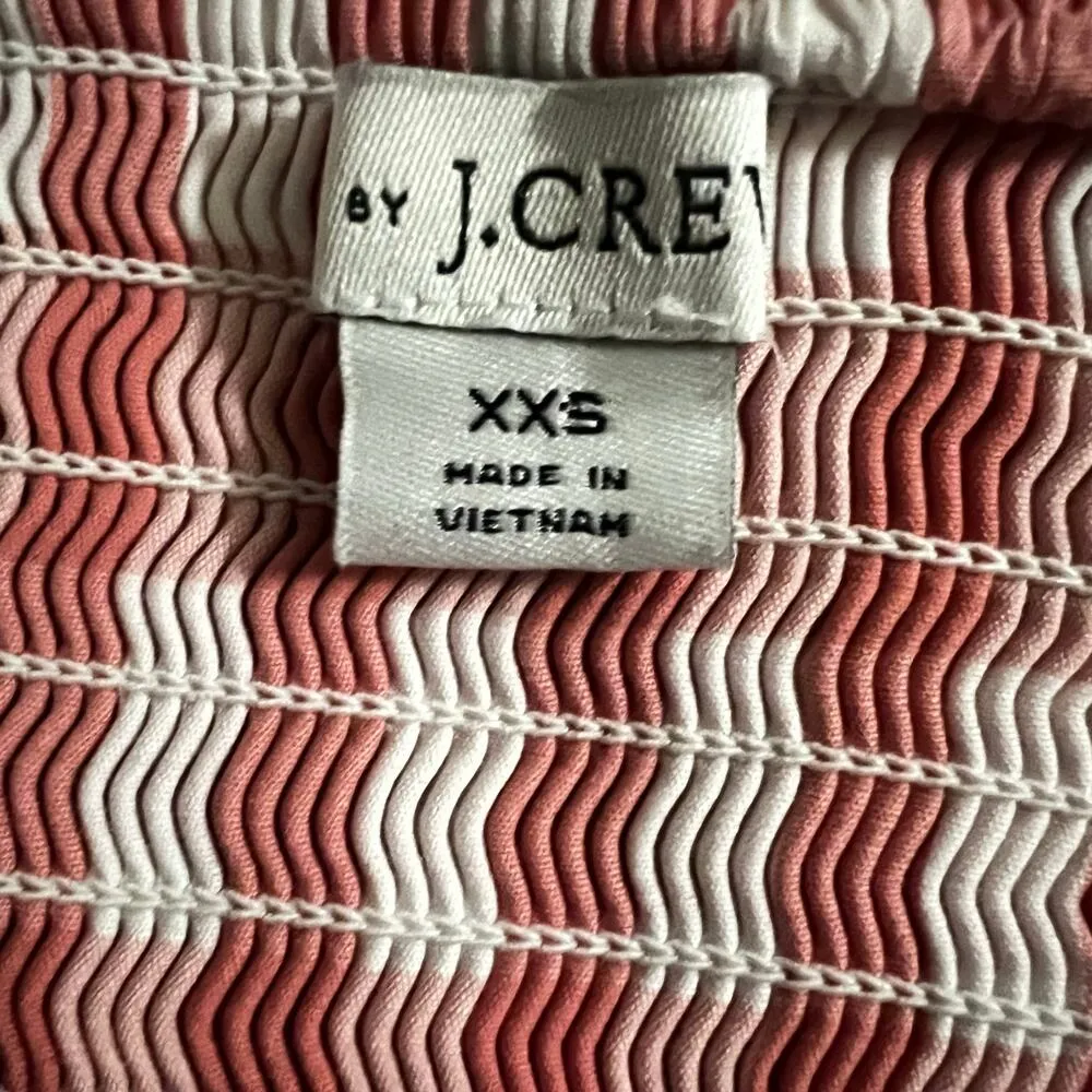 J.Crew Factory Gingham Printed Apron Dress XXS Women’s Pink - Image 4