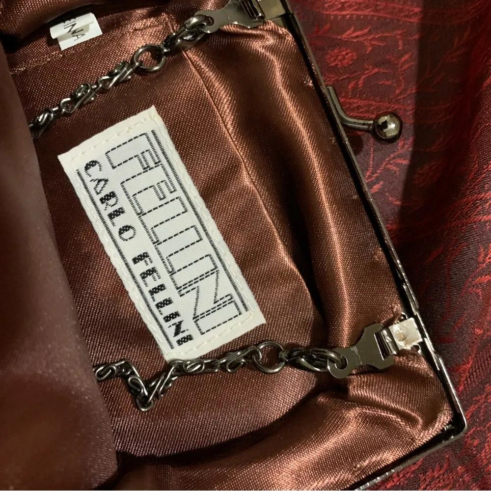 Gorgeous EUC copper and bronze beaded mini evening bag Brown - Image 4