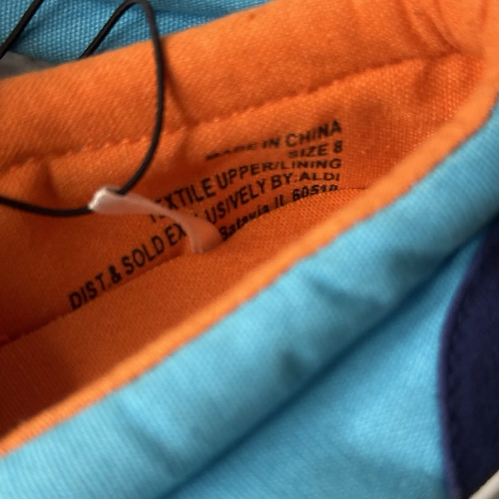 Aldi Gear Shoes Womens 8 Canvas Slip On Sneakers Flats Multicolor Comfort Casual Blue - Image 10