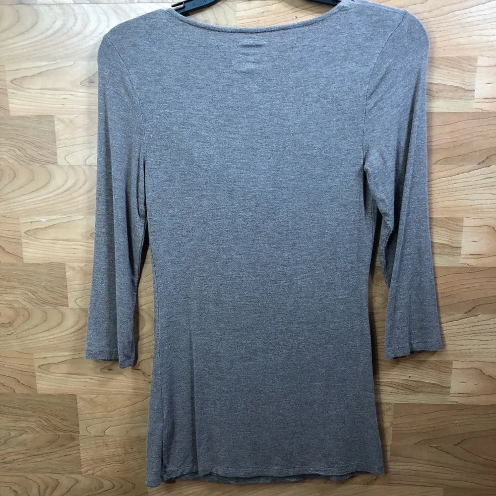 Inc Size Medium 3/4 Sleeve Crewneck Tunic in The color taupe - Image 2