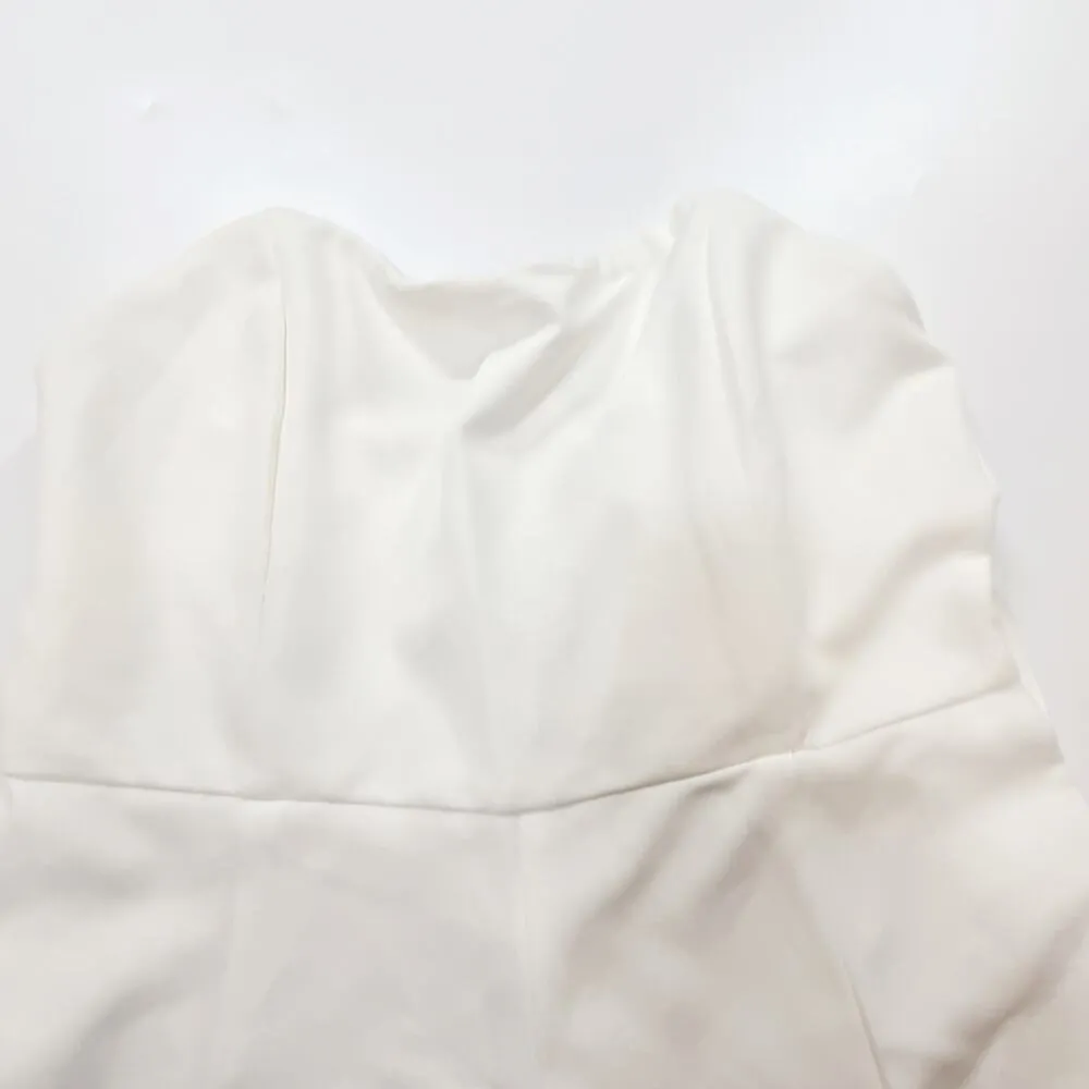 Superdown Naomi Belted Jumpsuit in White Medium - Image 5