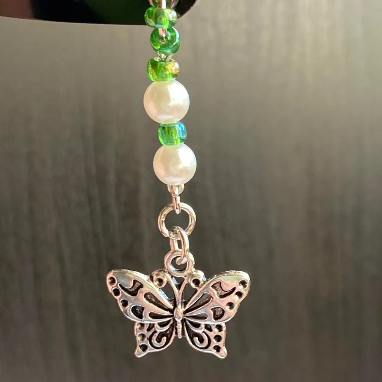vintage antique y2k style fairly butterfly dangle hair clip 👼💚🤍 - Image 2