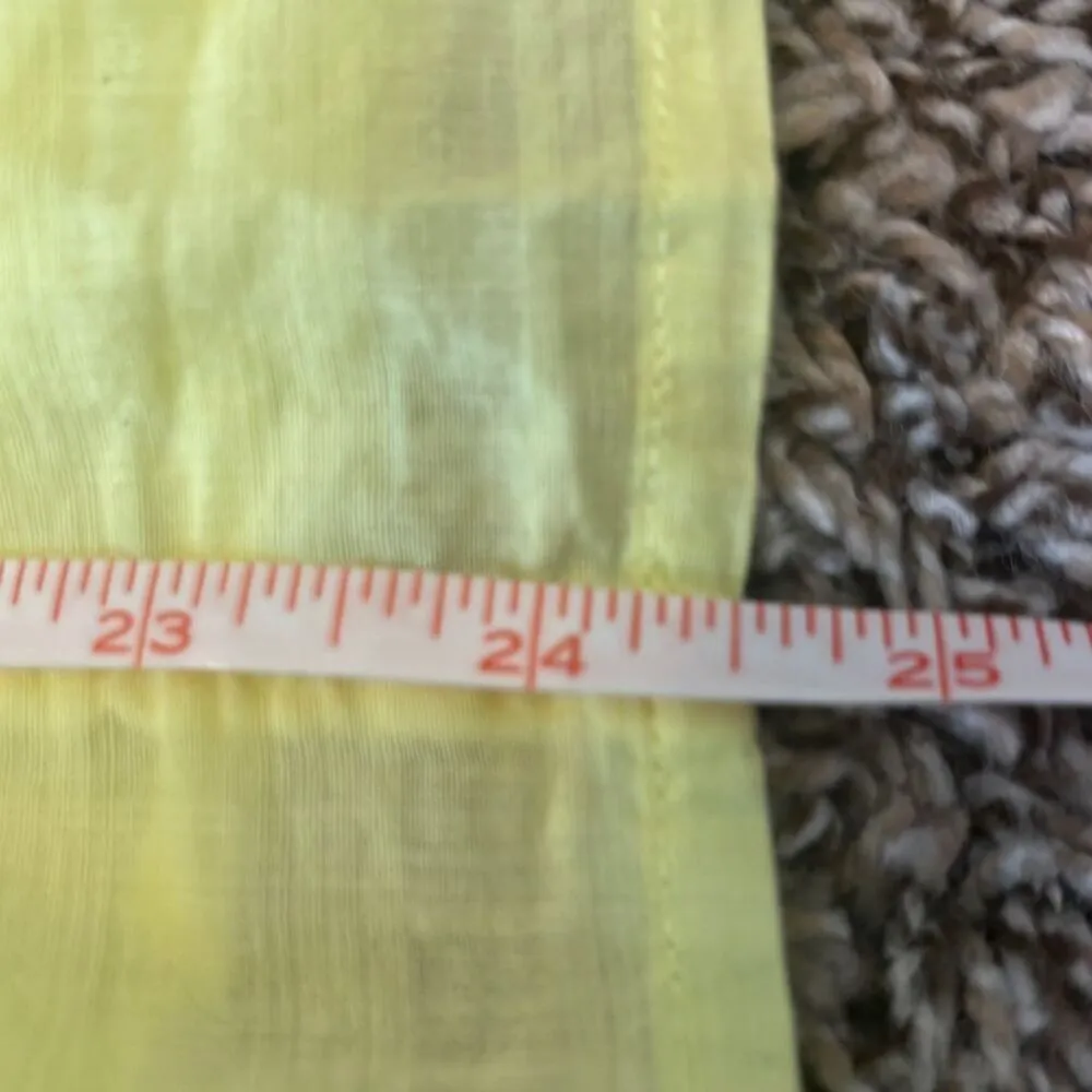 J. Crew Yellow Pintuck 100% Cotton Tank Top Cami Sz 0 NWT Preppy Flowy Coastal - Image 7