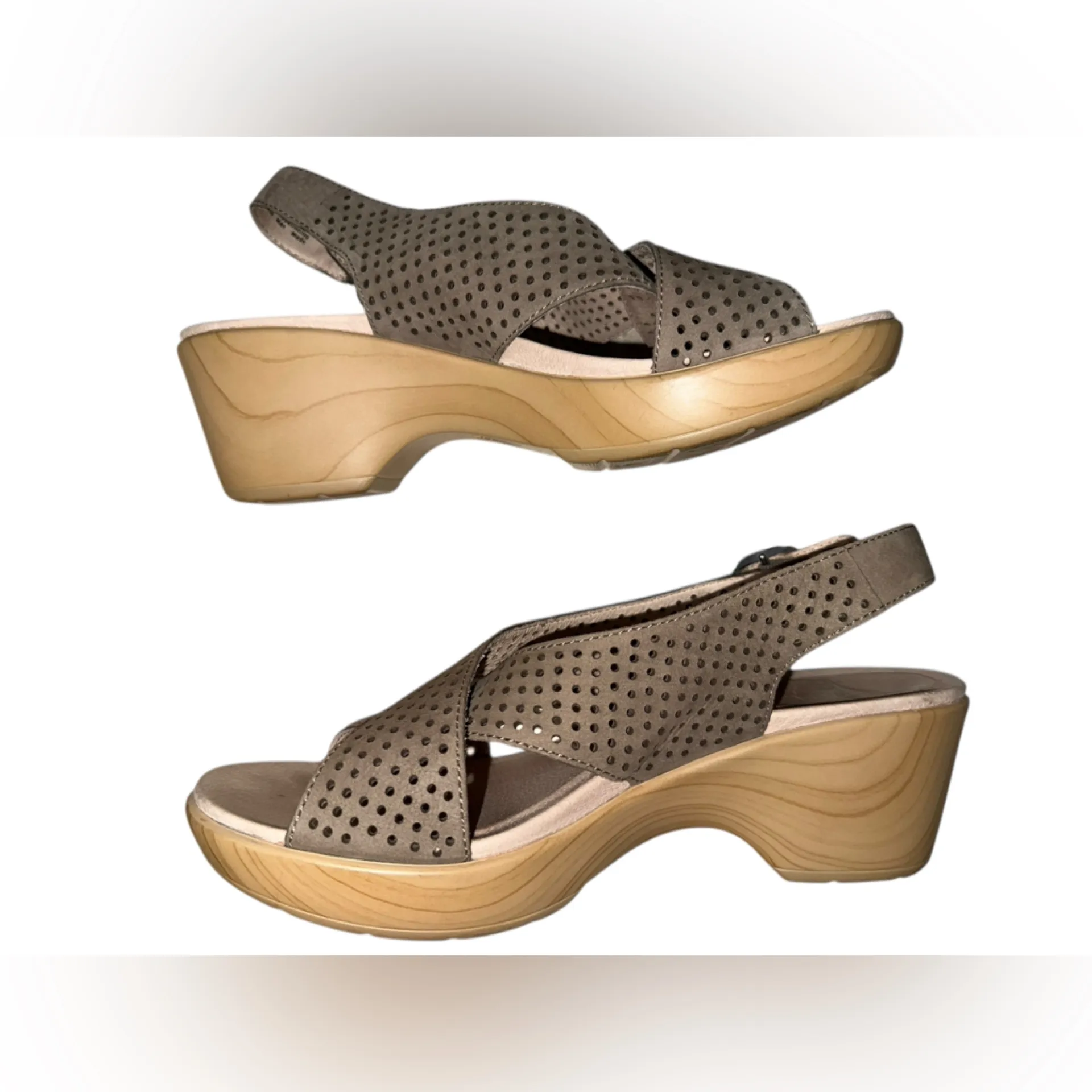 Dansko Jacinda Leather Platform Sandal - Size: 40 - Image 4