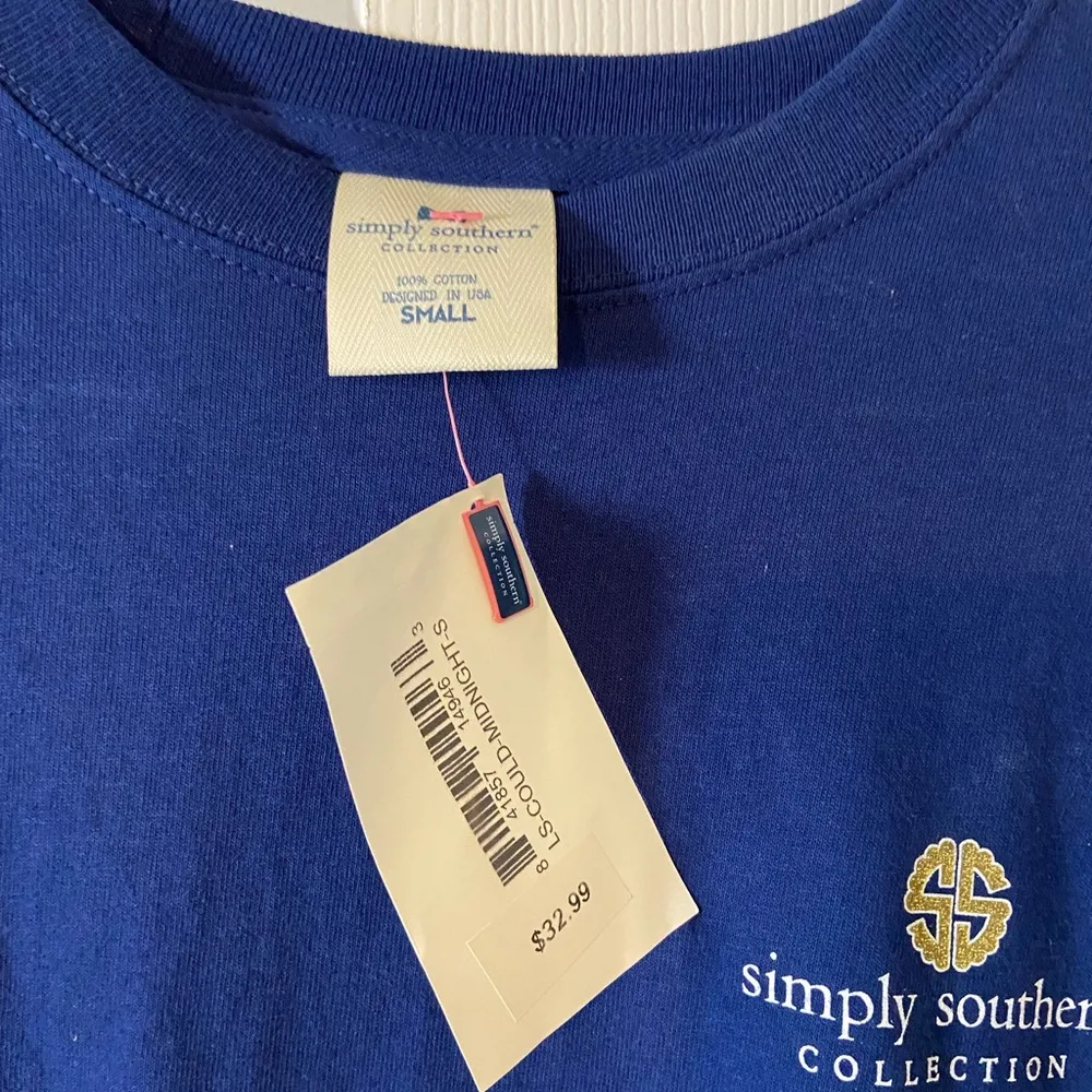 Simply Southern long sleeve shirt blue size S - Image 4