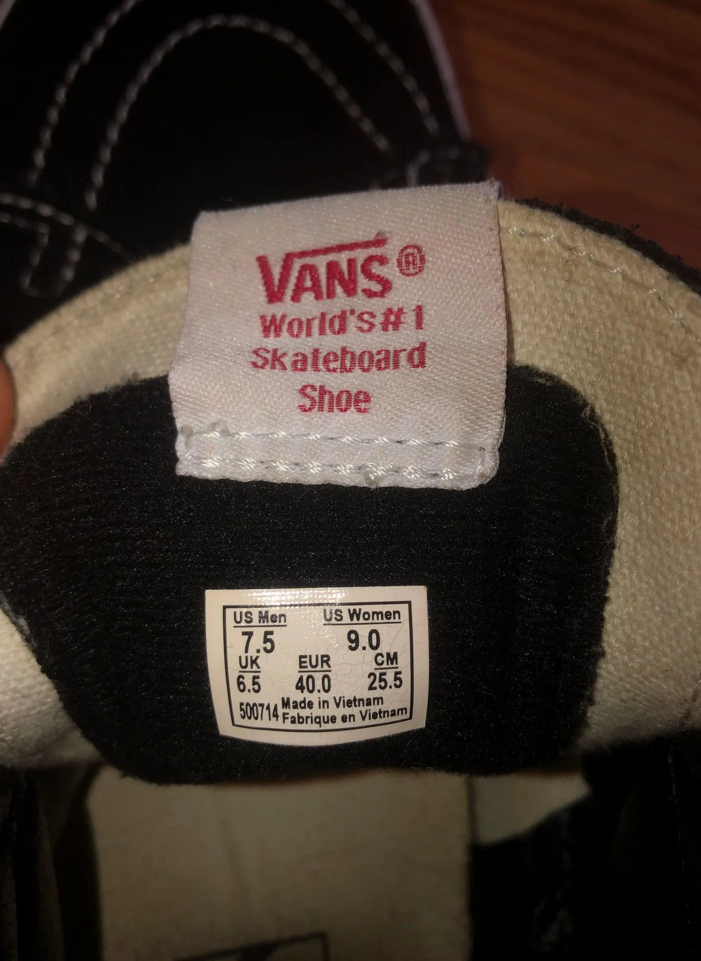 Vans High Top Black - Image 3