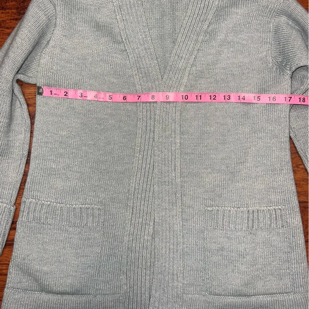 Italian Knit Wool Gray Vintage Cardigan Sweater with Pockets, Creazioni Franca - Image 7