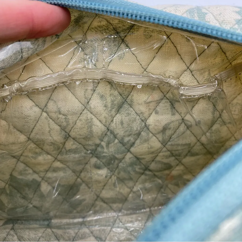 Pottery Barn Toiletry Makeup Bag Pouch toile pattern - Image 8