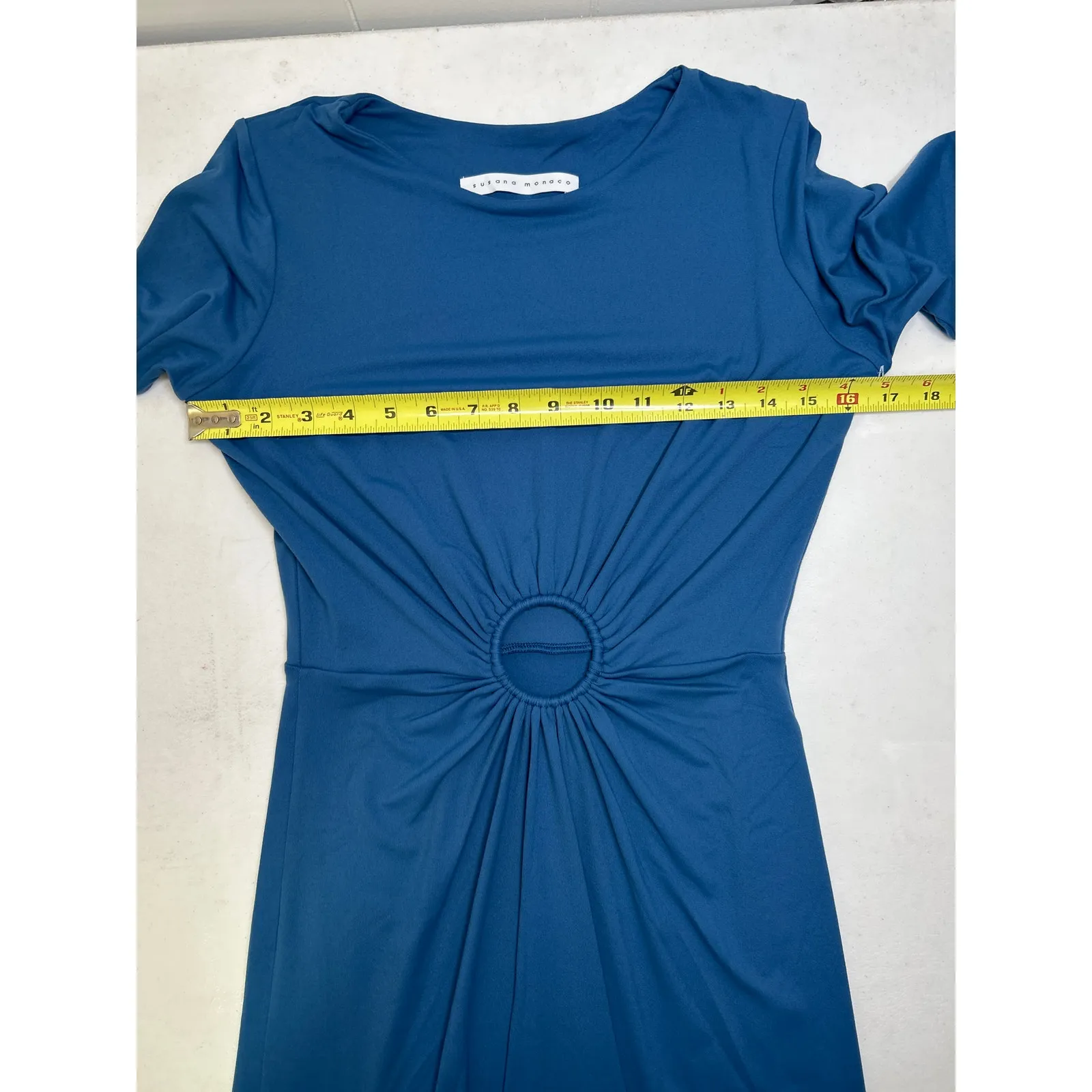 Susana Monaco Taboo Center Circle Dress in Blue. Size Small. NWOT - Image 5