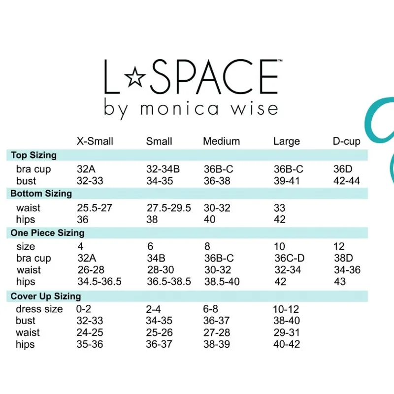 L*Space Maniac One Piece Swimsuit Womens Size 8 Black Teal Green - Image 11