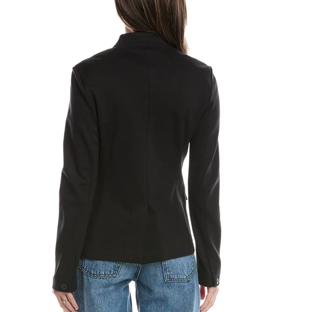 rag & bone‎ Lucy Ponte Twill Blazer Black 8 - Image 2
