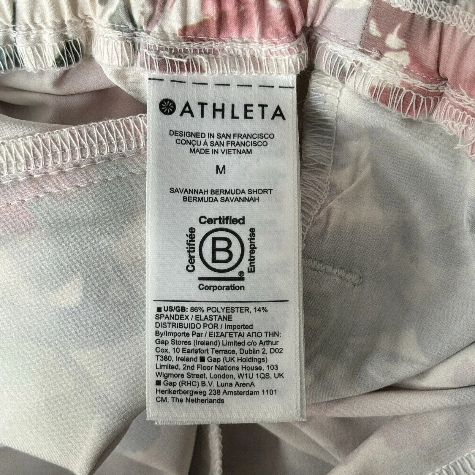 Athleta‎ Shorts Womens Medium Multicolor Floral Savannah Bermuda Colorful Casual - Image 8