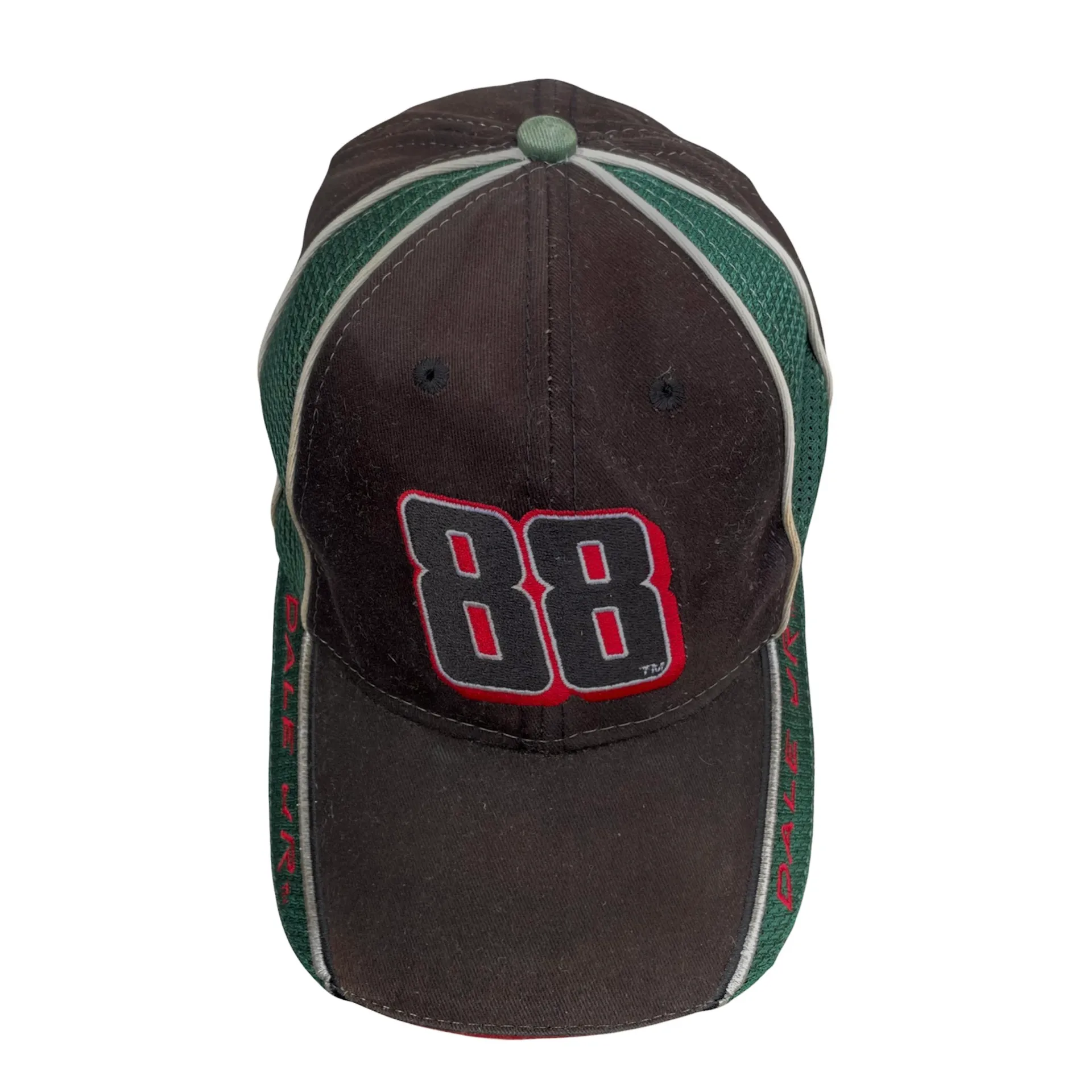Vintage Nascar #88 Dale Jarrett Black Red Green Adjustable Cap Hat - Image 5