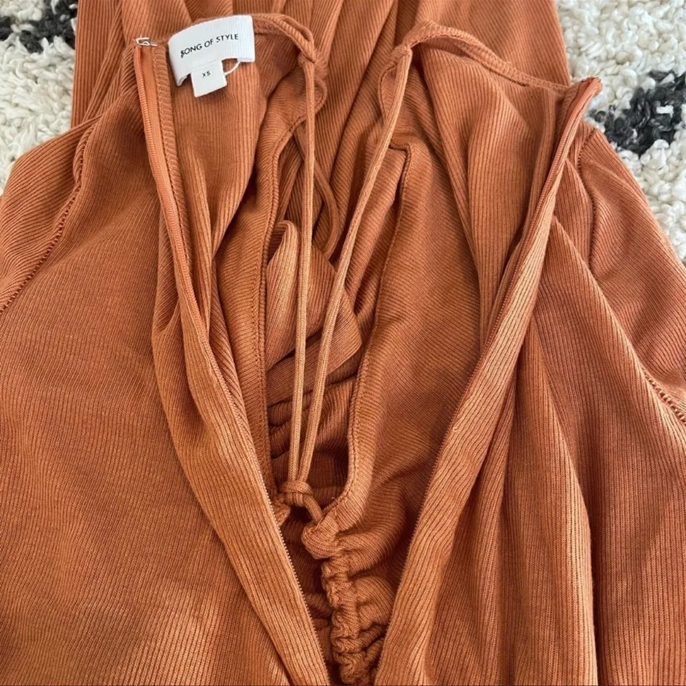 Song of Style Zuri Midi Dress in dusty rose Size XS - Image 4