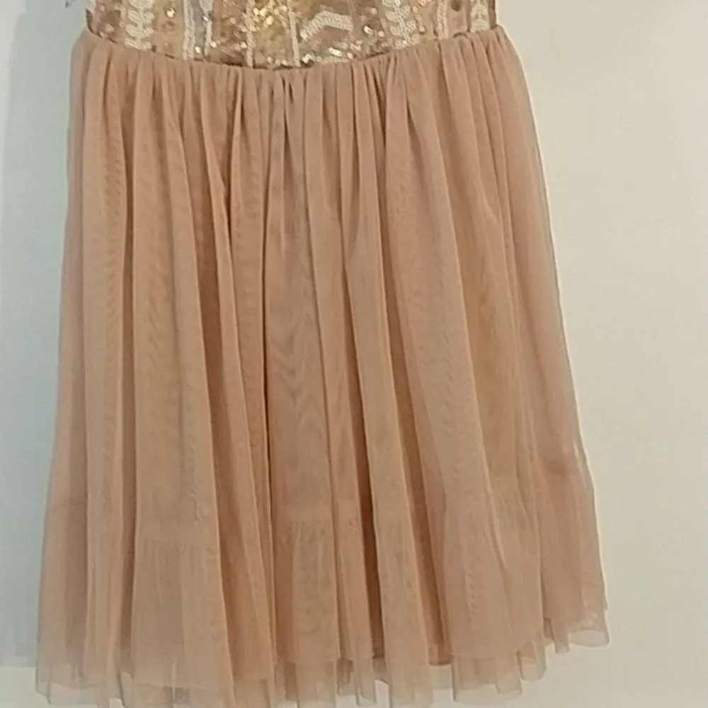 Y2K Vintage Teeze Me Formal Dress – Size 3 – Beaded Goddess Babydoll Style - Image 4