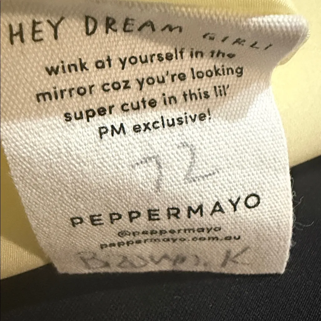 Peppermayo Exclusive - Girl Crush Bow Mini Dress  yellow size 6 - Image 6