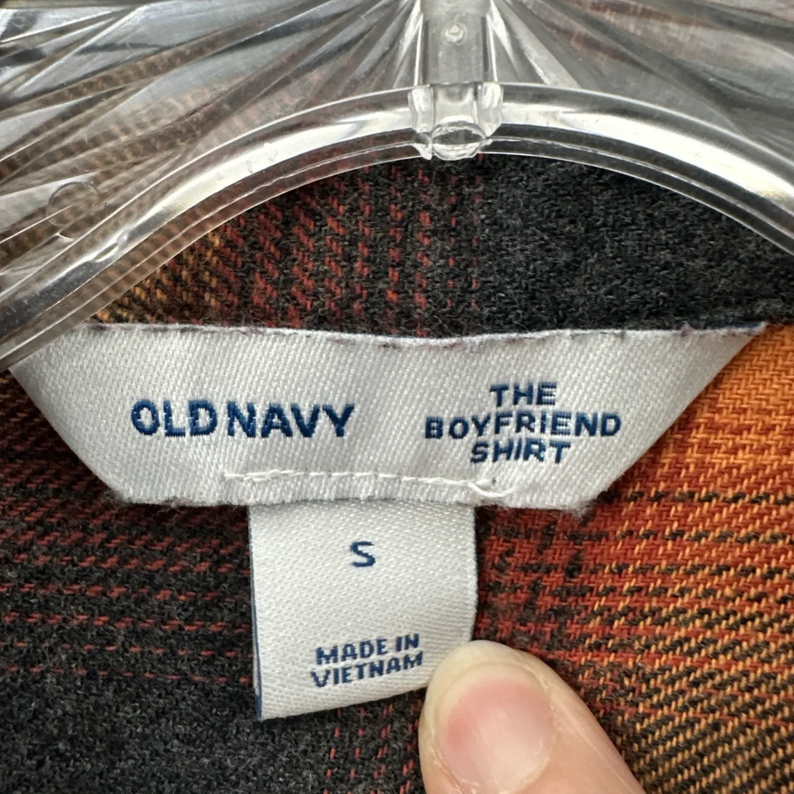 Old Navy The Boyfriend Shirt‎ Taylor Swift Evermore Flannel ASO Women's Small - Image 3