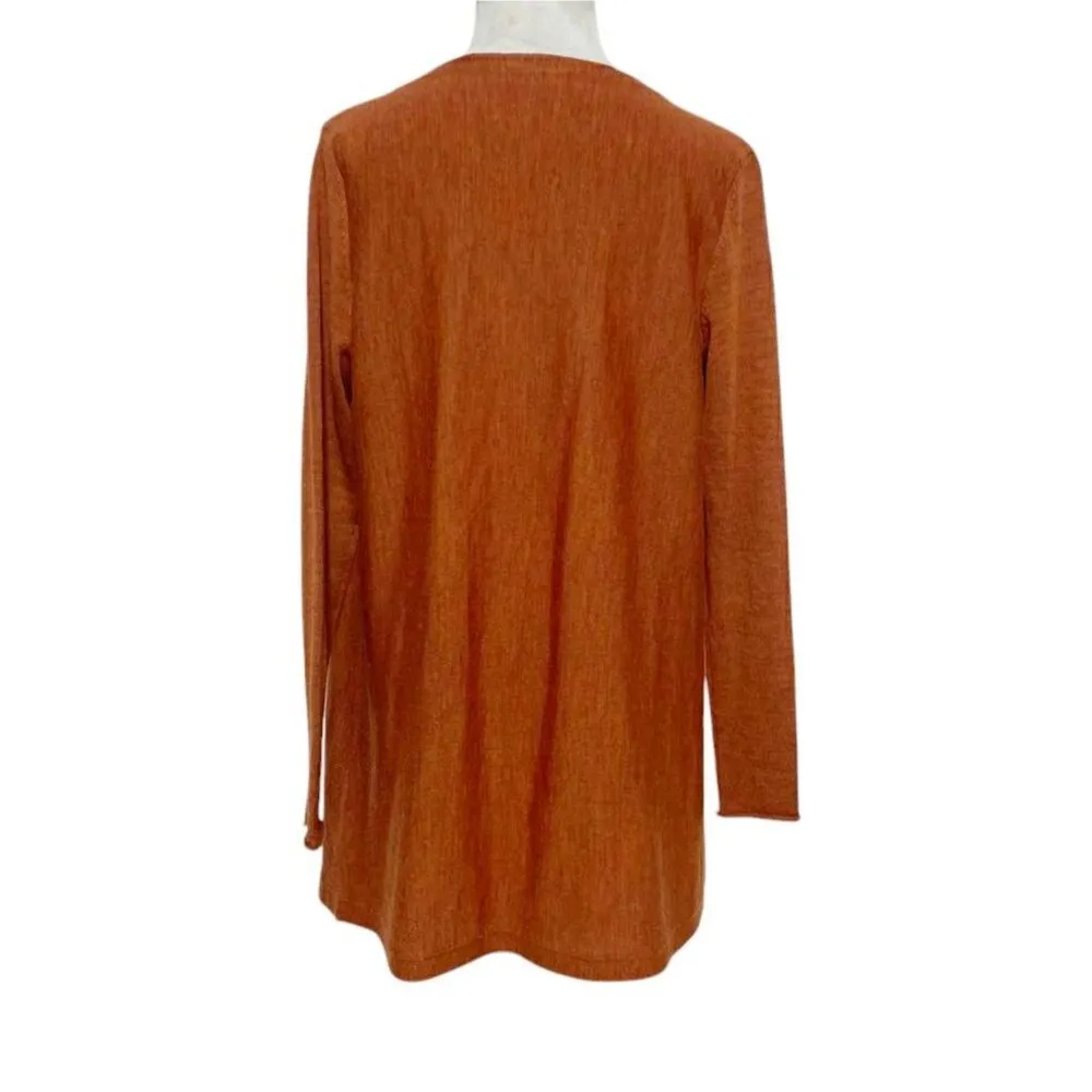 Tory Burch Size Small Cardigan Sweater Open Front Merino Wool - Image 7