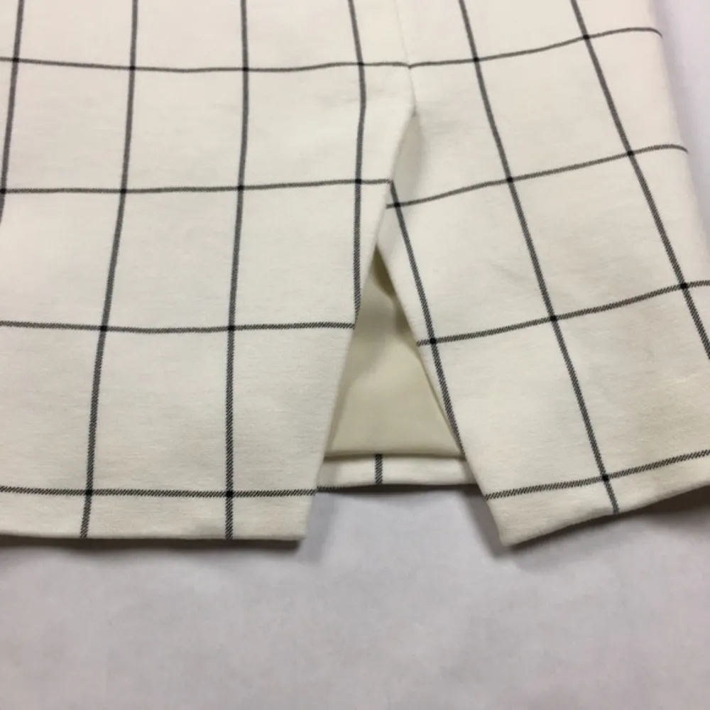 Banana Republic Petite Windowpane Stretch Sid Slit‎ Pencil Skirt Size 12 - Image 4