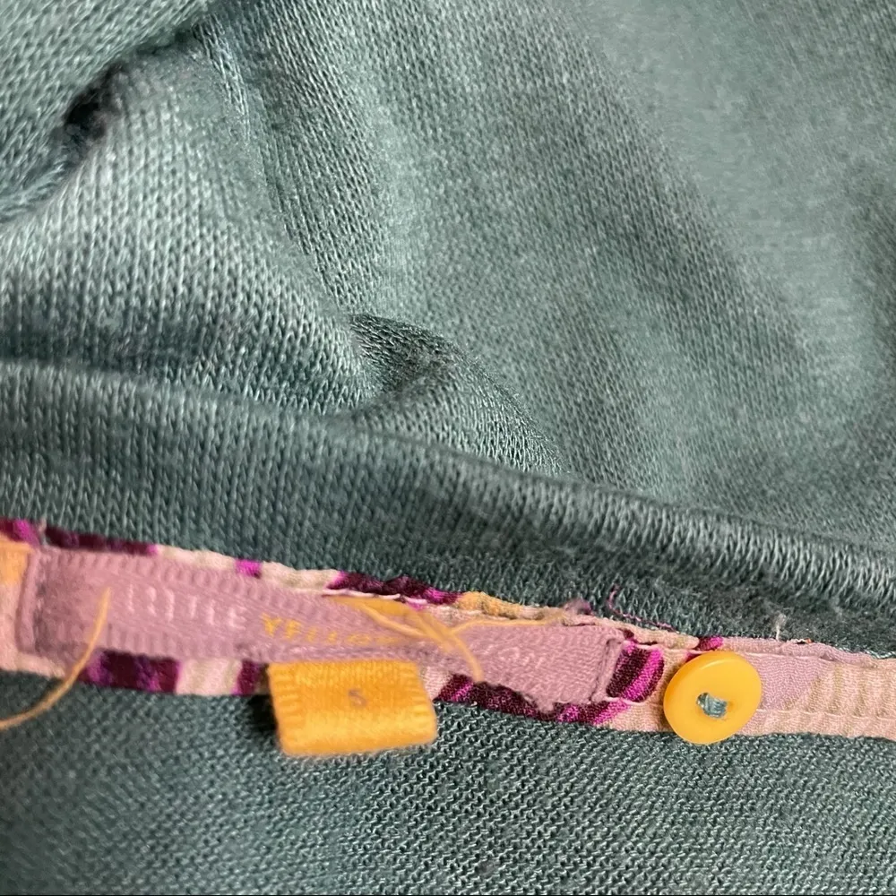 Anthro Little Yellow Button Layered Top - Image 3