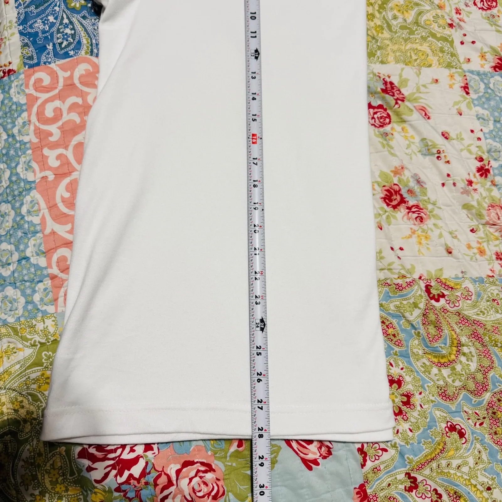 BLAIR Women's White Mock Neck Long Sleeve Top with Crest Emblem 2XL Old Money - Image 8