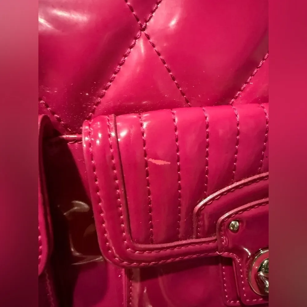 Coach Poppy Liquid Gloss Hippie Crossbody‎ Shoulder Bag Hang Tags - Hot Pink Y2K - Image 8