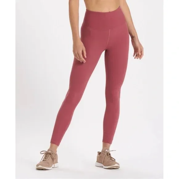 Vuori Rib Studio Legging in Desert Rose - Image 6