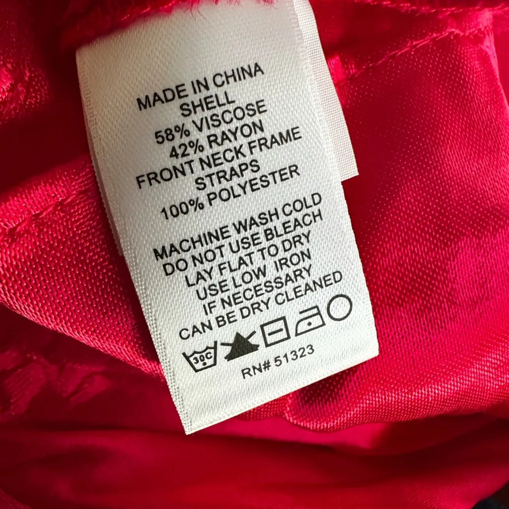 NEW 1. State Silky Pink Camisole Top Jacquard Floral Y2K Slip Babydoll Date Club - Image 7