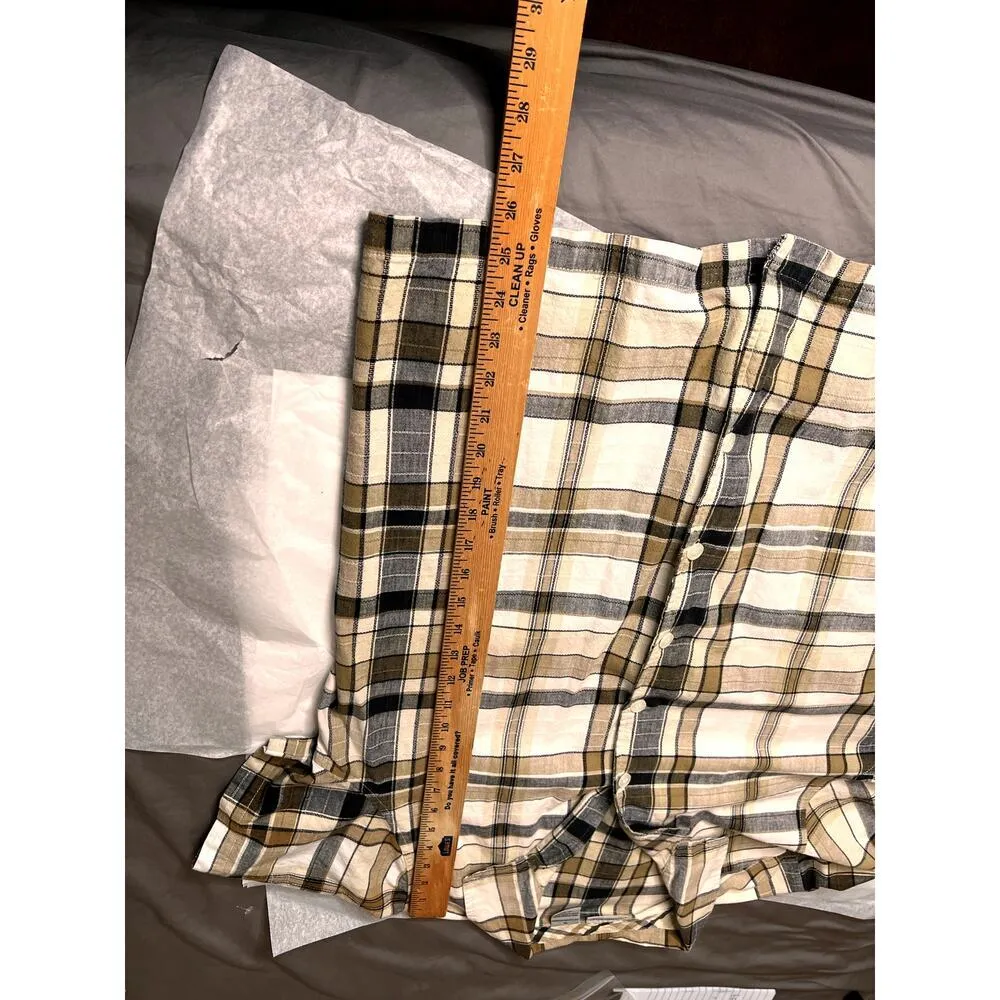 Cabin Creek women's size 1X shirt plaid biege button-up cottagecore, rustic - Image 4