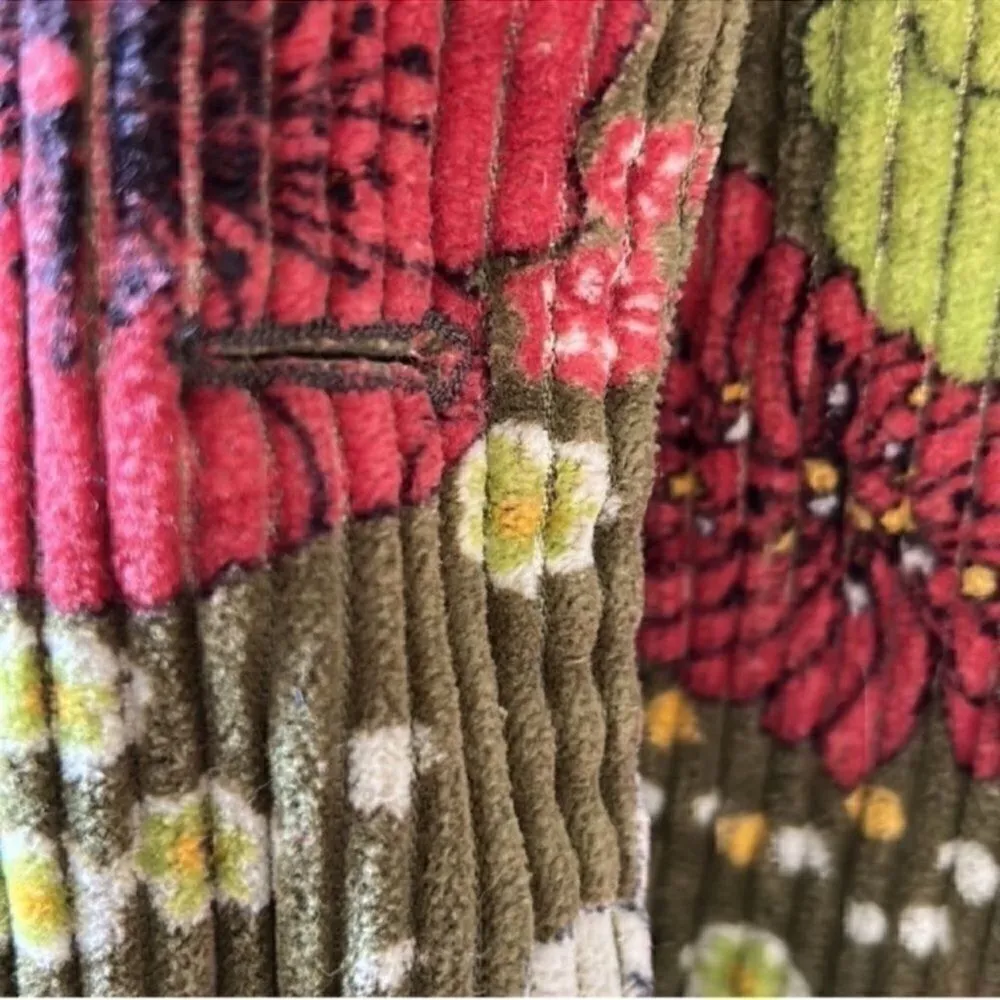 Metro style Floral Jacket (Size Medium) Green - Image 8