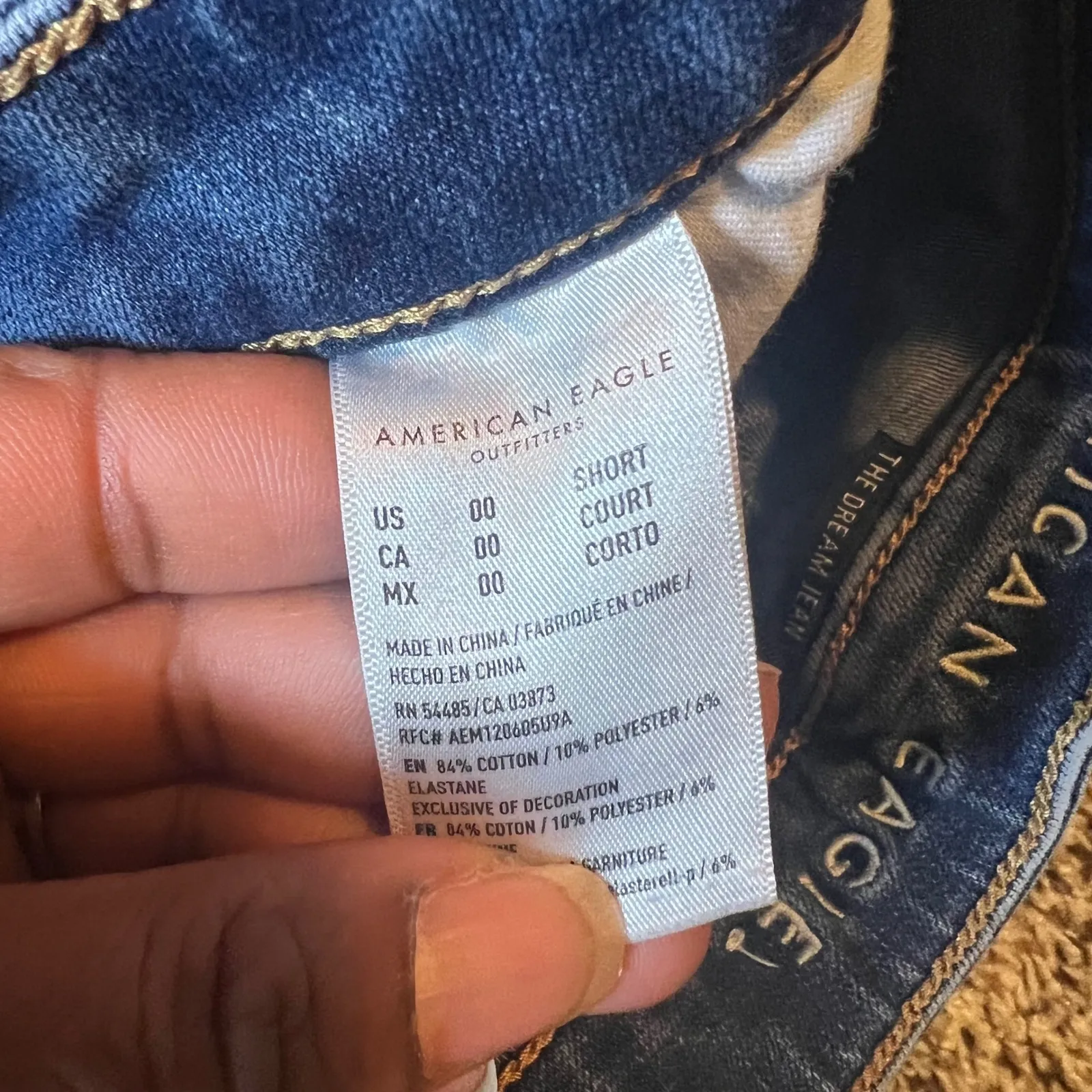 American Eagle Outfitters Super Hi Rise Dream Jean Jeggings Blue Stretch Size 00 - Image 4