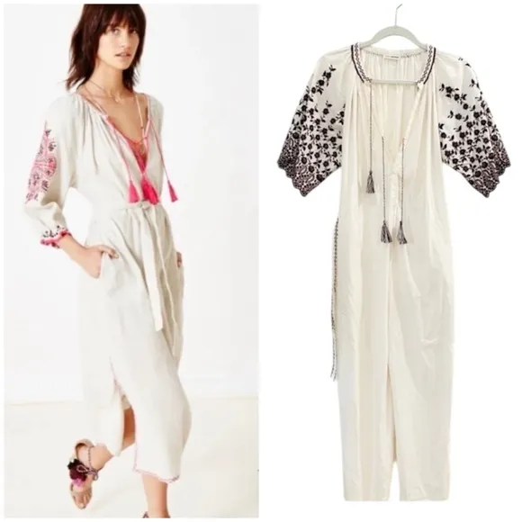 Ulla Johnson 100% cotton bohemian embroidery jumpsuit NWOT - Image 2