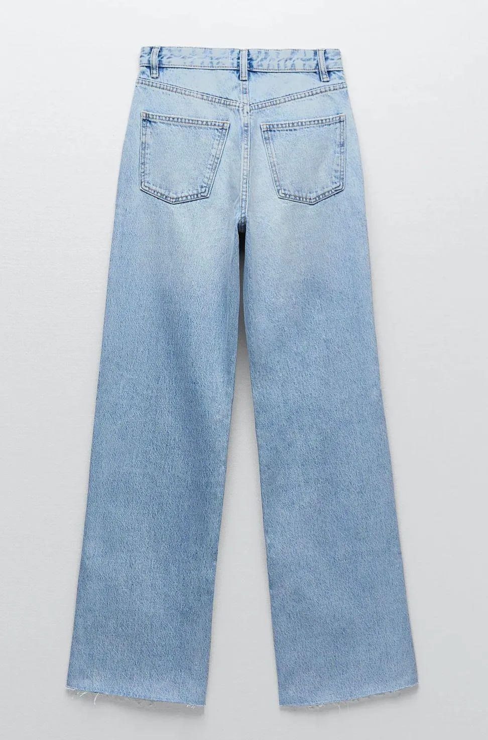 Wide Leg full length Ripped jeans - Image 2