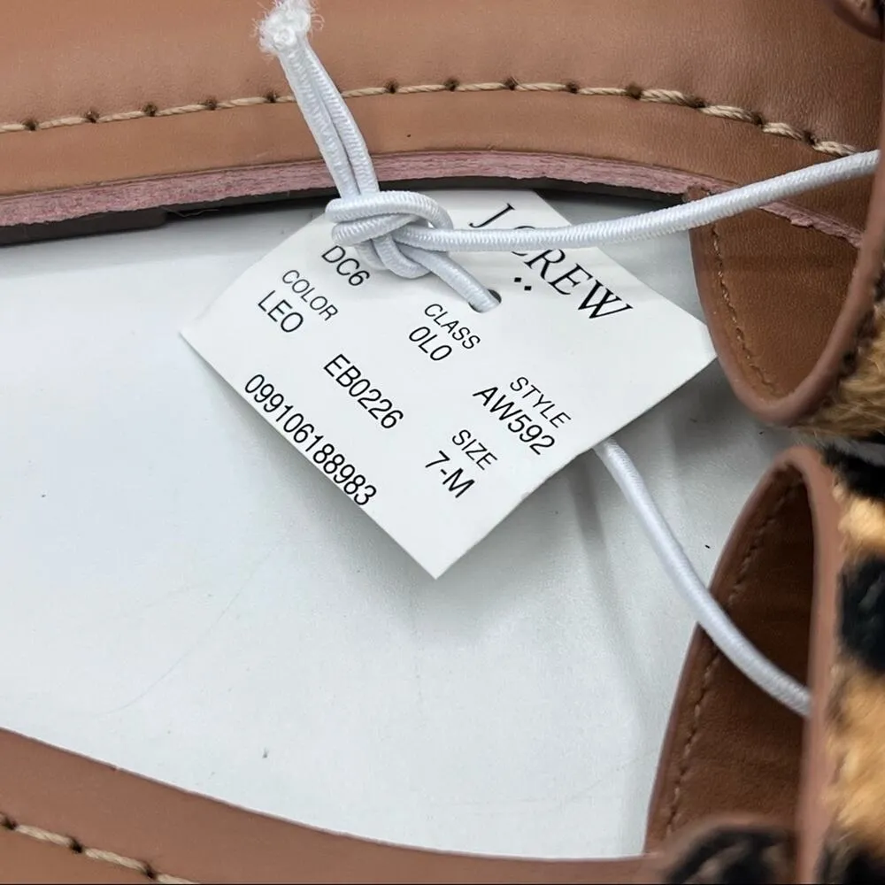 J.Crew Womens Animal Print Sandal Slide Sz 7 - Image 5