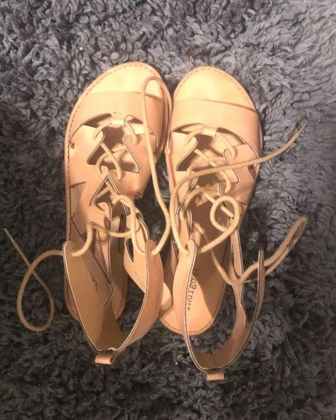 indigo. Lace Up Sandals  - Image 2