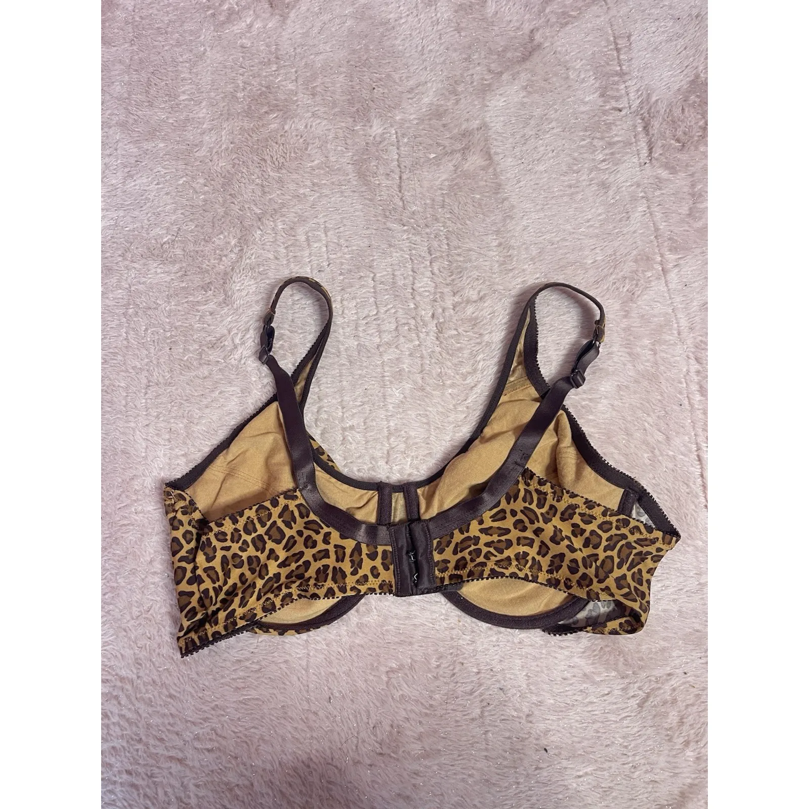 Fruit Of The Loom Fit For Me Unlined Underwire Blush Beige Bra Size 42C - Image 2